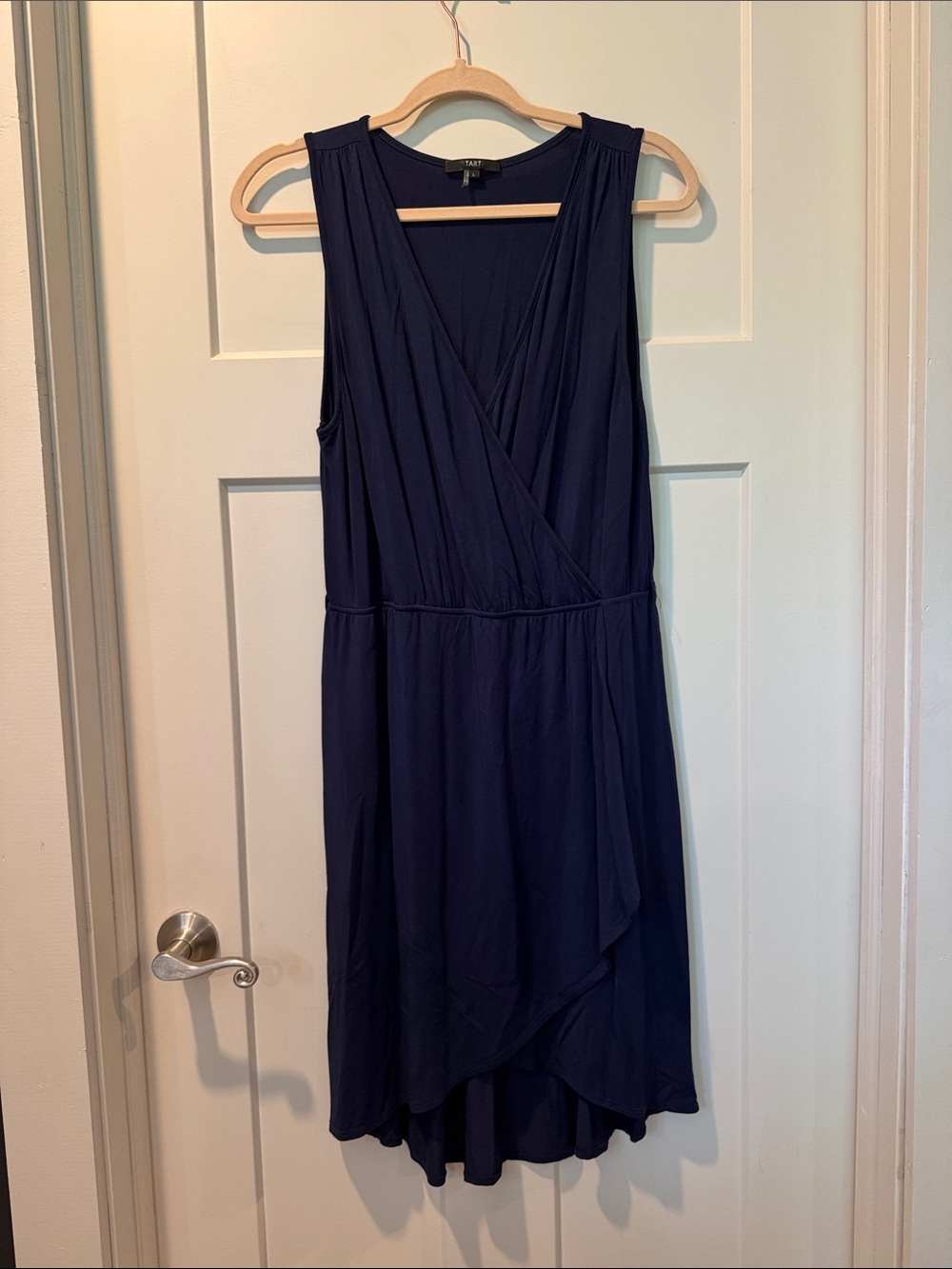 Tart Navy High-Low Wrap Dress